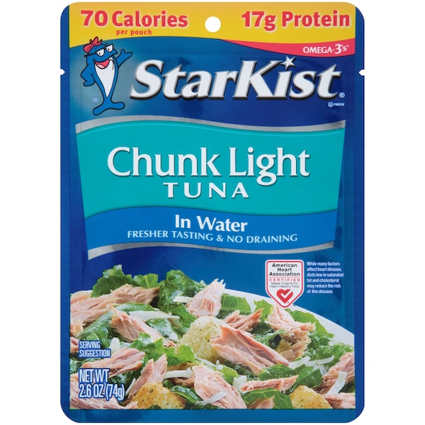 Lite Tuna Chunk Water Pouch 2.6 oz., PK24